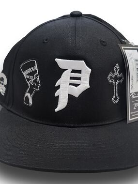 Primitive x 2Pac Shakur Royalty Snapback Hat Black NWT